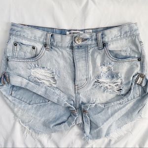 One Teaspoon Denim Shorts